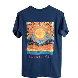 2021 Aspen CO Beta Theta Pi Bon Alpha Zeta Shirt Navy Small